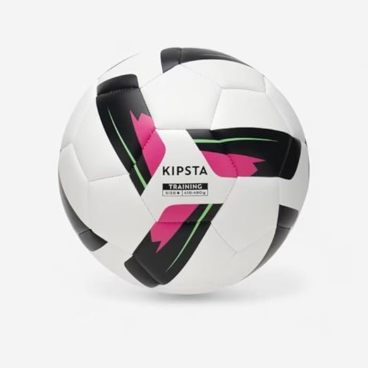 Kipsta F100 Football Size 5 – Durable TPU Training Ball | Ideal for Beginners & Recreational Play | Hand-Stitched | All Surface Use | White