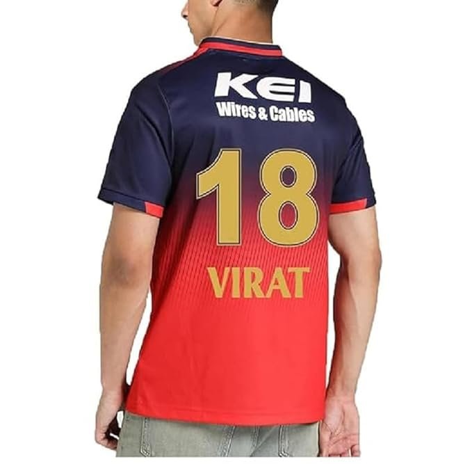 New RCB Jersey 2025 Virat 18 Tshirt for (Kid's,Men&Boy's) - Image 2