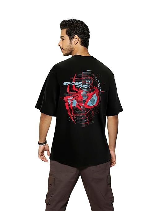 Marvel Merchandise Men's 100% Cotton Round Neck T-Shirt