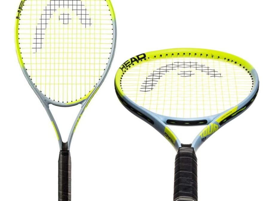 HEAD Tour Pro Tennis Racket - Pre-Strung Head Light Balance 27 Inch Racquet - 4 3/8 in Grip, Yellow