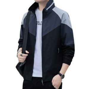 MIA FASHION Men's Water Resistant Jacket – Lightweight Summer Windcheater for Outdoor Comfort