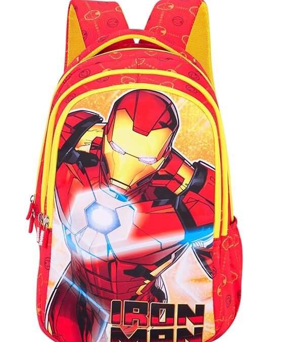 Disney Marvel Avengers Iron Man Red 18-Litre Kids School Backpack | NB Sports
