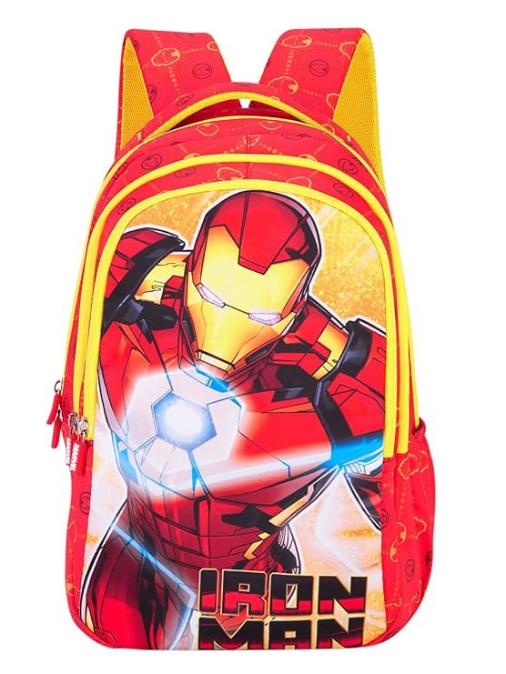 Disney Marvel Avengers Iron Man Red 18-Litre Kids School Backpack | NB Sports