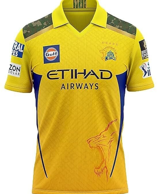 Sports Cricket CSK Jersey New 2025 Dhoni 7 MSD 18 T-Shirts (Kid's, Boy's& Men) | NB Fashion