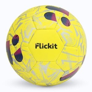 FLICKIT Smart Football Size 4 – AI-Enabled Ball with Grained PU | Stitched for Durability | Track Drills with APP | All Ages | Ground, Grass, Turf | Indoor & Outdoor