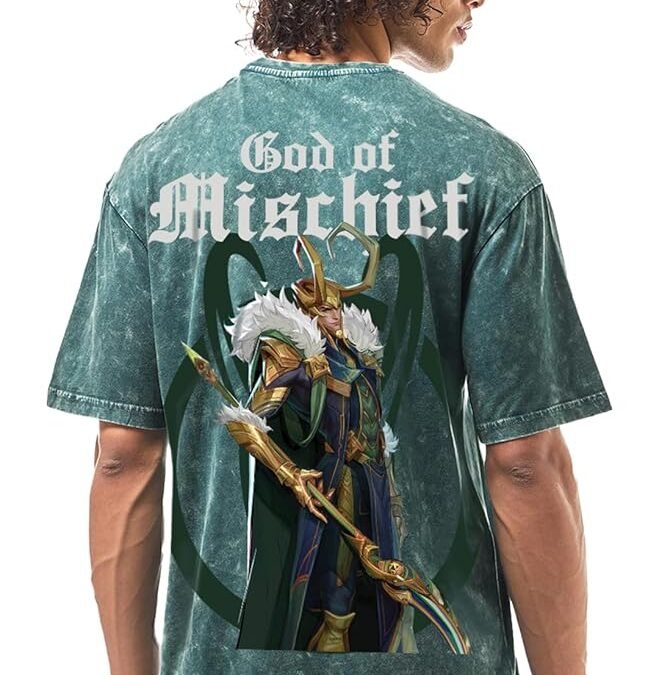 NB Sports Official Marvel Merchandise Oversized Fit Half Sleeve Round Neck Cotton T-Shirt