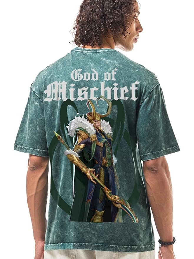 NB Sports Official Marvel Merchandise Oversized Fit Half Sleeve Round Neck Cotton T-Shirt