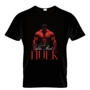 NB Sports Hulk T-Shirt for Men – Black Half Sleeve | 100% Cotton | Casual & Gym Wear