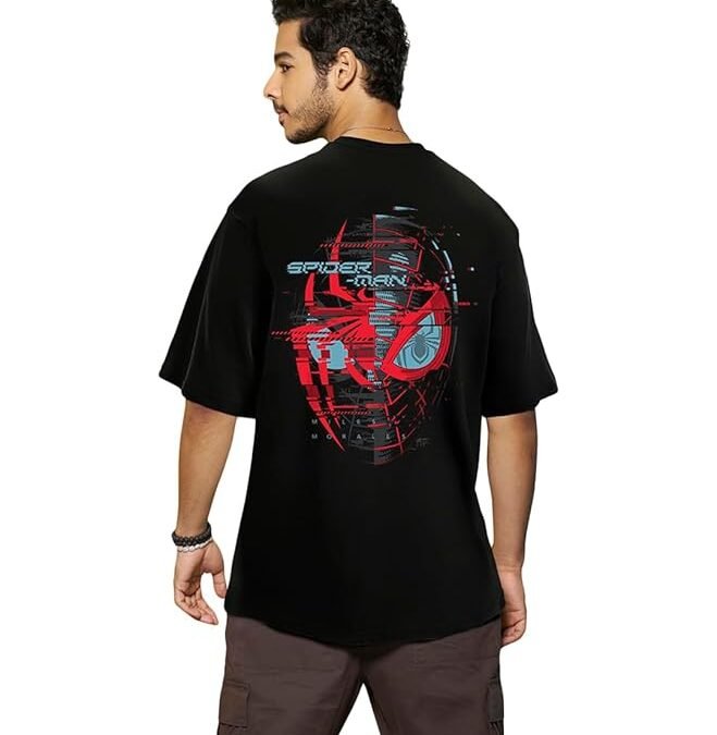 NB Sports Official Marvel Merchandise Men's 100% Cotton  Round Neck T-Shirt