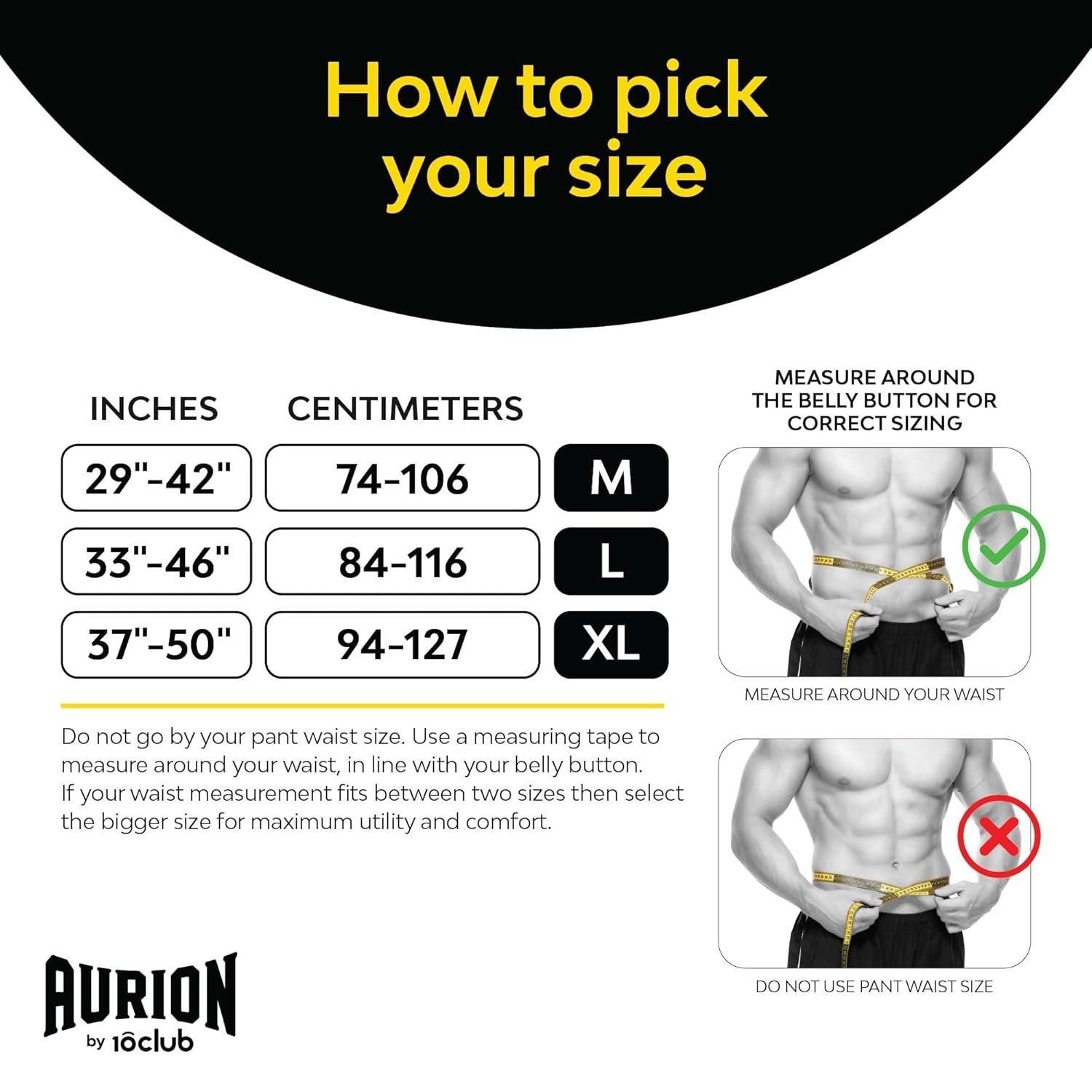 AURION by 10 Club 10MM Suede Leather Weightlifting Belt with Buckle – Heavy Powerlifting Gym Belt for Squat, Deadlift & Weight Training – Back Support Belt for Men & Women – Black (Medium) - Image 3
