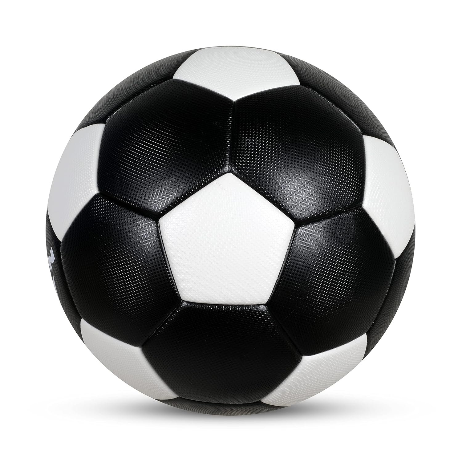 Nivia B&W Thermobond Football – Size 5 | 32 Panel Design | Black | Football for Men & Women | Suitable for Soft, Wet & Hard Ground | Match & Training Ball for All Weather Play - Image 6