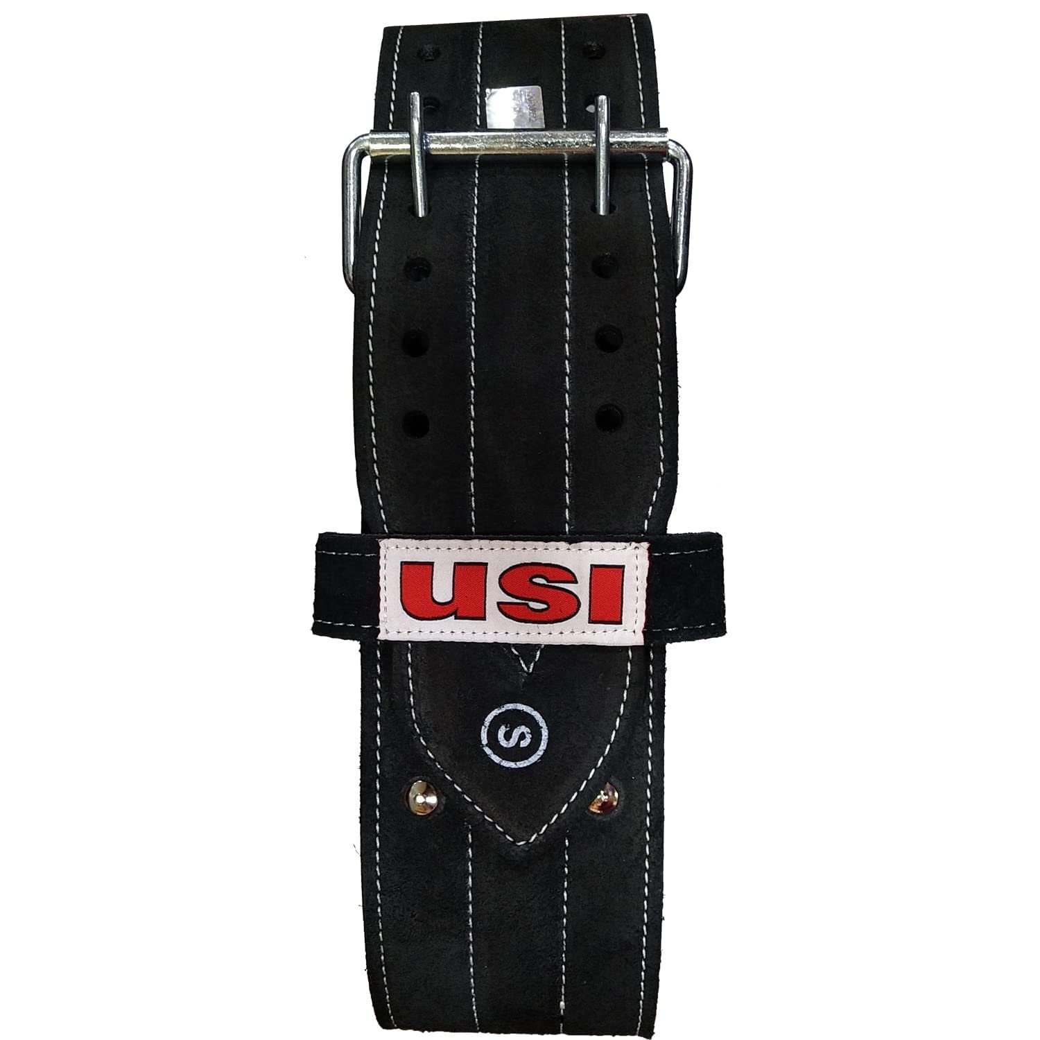 USI Universal Power Lifting Belt 790PL – Lightweight 6mm Thick Leather Weightlifting Belt for Men & Women – Black, Large – Weight Training, Workout & Competition Support Belt - Image 8