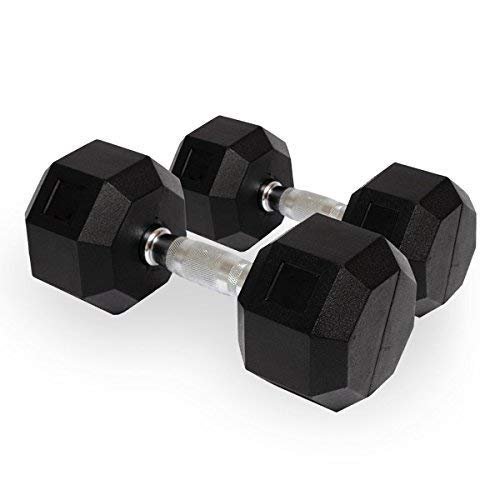 Body Maxx Fitness 5KG Hex Dumbbells Pair (5KG x 2PCS) – Rubber Coated Free Weights for Strength Training, Home Gym, Biceps, Toning, Weightlifting & Full Body Workouts